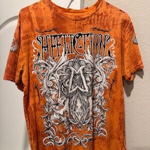 Mens Affliction reversible shirt